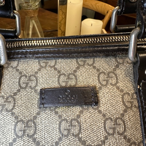 🧡🧡 AUTHENTIC GUCCI GG Monogram Medium Joy Boston Dark Brown 👜👜 - Picture 2 of 16